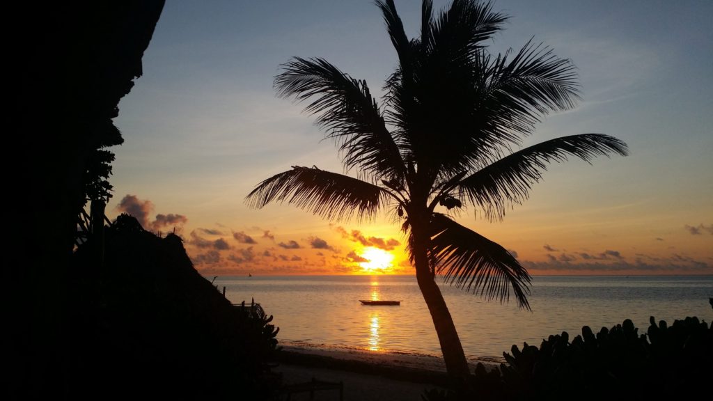 Sunrise over Jambiani Beach